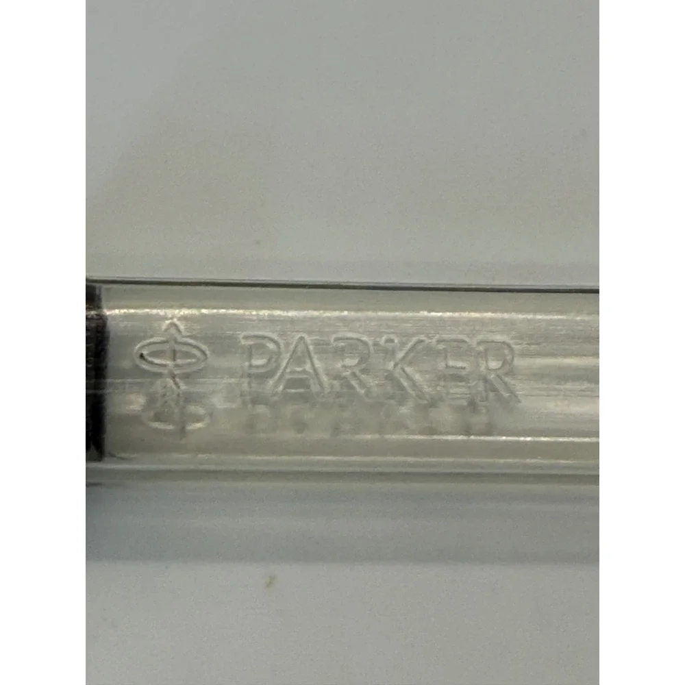 VTG Parker Jotter Ballpoint Pen Burgundy Silver The Folio Society‎ 1947 Logo